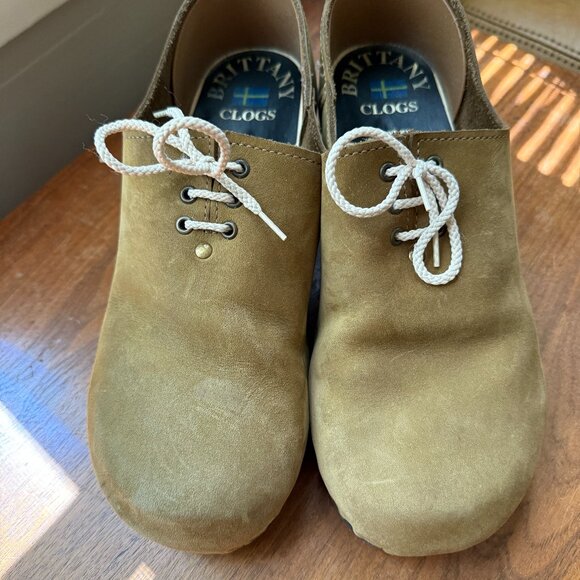 sven no. 6 brittany cabincore cottage octoberfest fairy 42 suede tan bendy sole - Picture 1 of 5